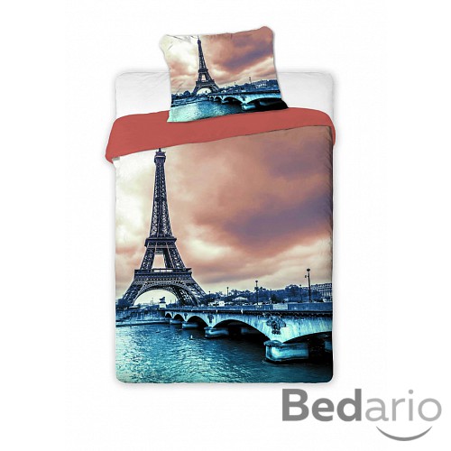 Bavlněné povlečení PAŘÍŽ SKY 140x200+70x90