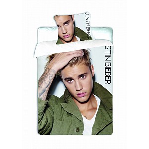 Bavlněné povlečení 140x200 70x90 Justin Bieber