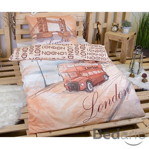 Bavlněné povlečení 140x200+70x90 Londýn ART