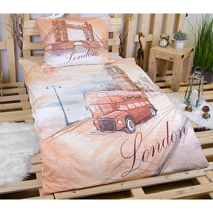 Bavlněné povlečení 140x200+70x90 Londýn ART