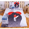 3D povlečení 140x200+70x90 Paris Love