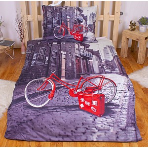 3D povlečení 140x200+70x90 Street