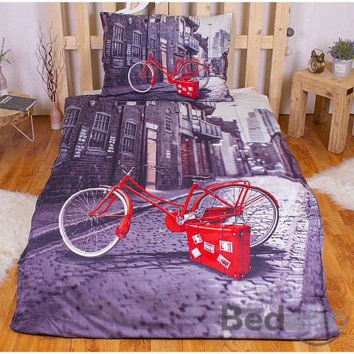 3D povlečení 140x200+70x90 Street
