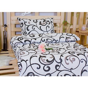 Krepové povlečení 140x200 70x90 Bílý Orient