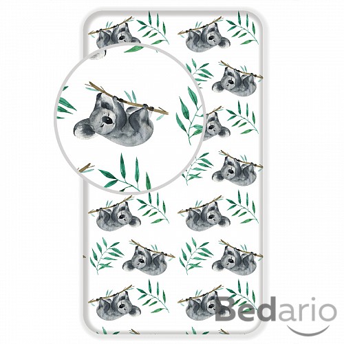 Dětské bavlněné prostěradlo 90x200 Koala
