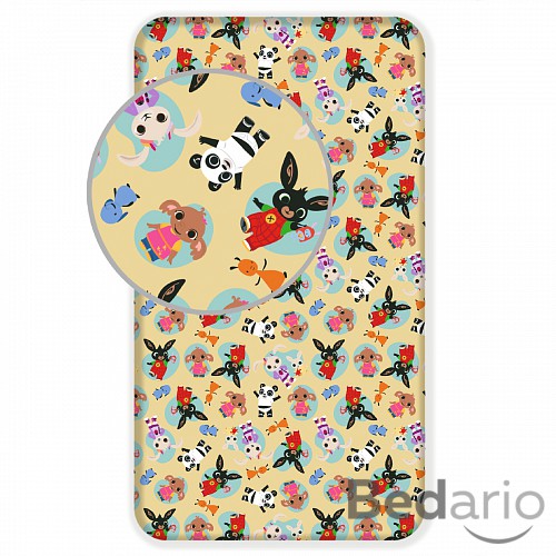 Dětské bavlněné prostěradlo 90x200 Králíček Bing