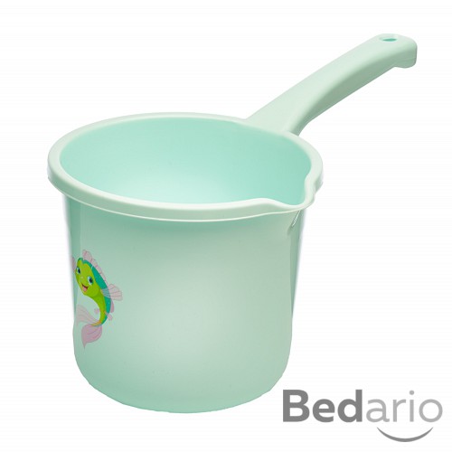 Nálevka s rukojetí - tyrkysová 1,5 l