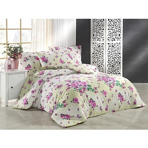 Bavlněné povlečení 140x200+70x90 Kytice