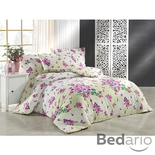 Bavlněné povlečení 140x200+70x90 Kytice