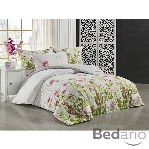 Prodloužené bavlněné povlečení 140x220+70x90 Luční kvítí