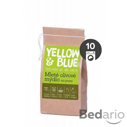 Yellow&Blue Mleté olivové mýdlo na praní (200 g) - i pro nejjemnější prádlo