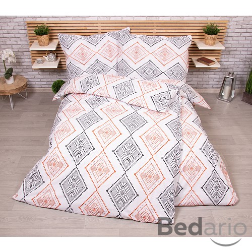 Zvýhodněná sada bavlněného povlečení na dvě klasická lůžka - Kosočtverce
