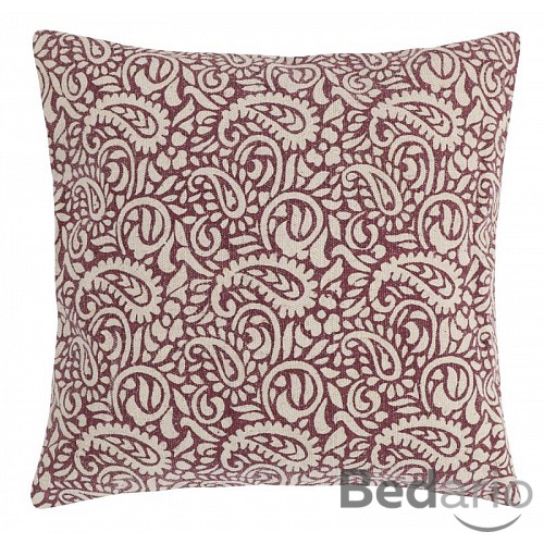Bavlněný povlak na polštář PAULA 45x45 - Bordo kašmír