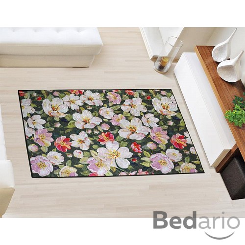 Běhoun 3D tisk 80x120 - Květy