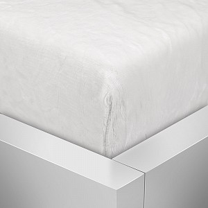 Mikroplyšové prostěradlo 160x200 Elegance - Bílá