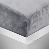 Mikroplyšové prostěradlo 160x200 Elegance - Šedá