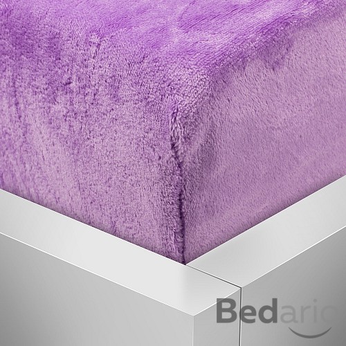 Mikroplyšové prostěradlo 160x200 Elegance - Fialová