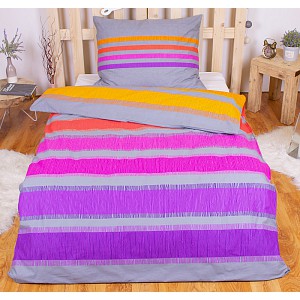 Bavlněné povlečení ELLE fialová 140x200+70x90