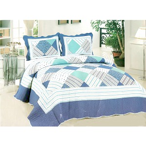 Přehoz na postel s povlaky na polštářky 230x250 + 2x50x70 Bretagne