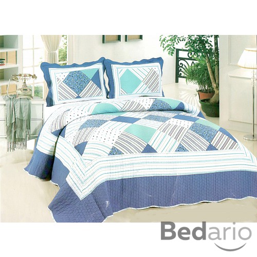 Přehoz na postel s povlaky na polštářky 230x250 + 2x50x70 Bretagne