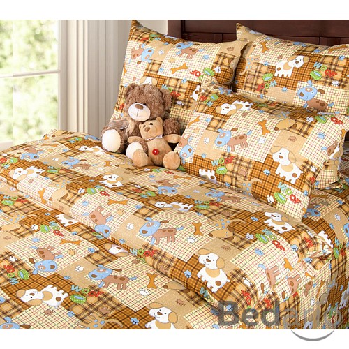 Dětské perkálové povlečení Azor 140x200+70x90