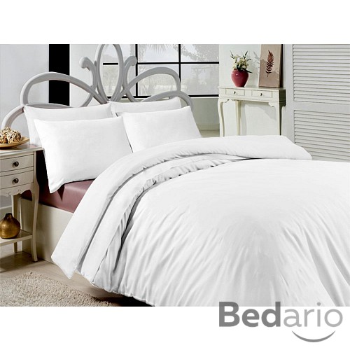 Bavlněné povlečení 140x200+70x90 Klasika bílá