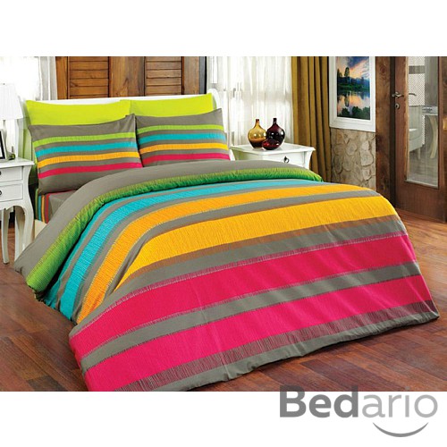 Bavlněné povlečení ELLE malinová 140x220+70x90