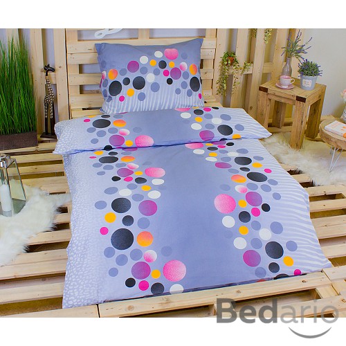 Bavlněné povlečení puntíky barevné 140x200+70x90