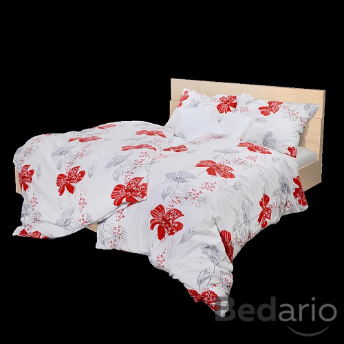 Bavlněné povlečení vlčí máky 140x200+70x90