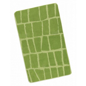 Koupelnová předložka 60x100cm zelená kostka