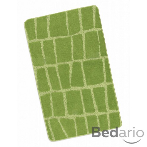 Koupelnová předložka 60x100cm zelená kostka