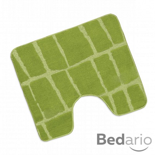 WC předložka 50x60cm zelená kostka