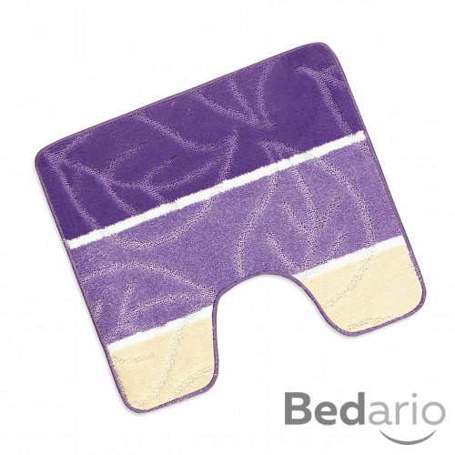 WC předložka 50x60cm fialový list