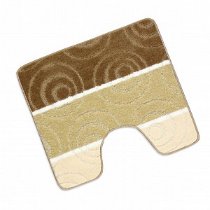 WC předložka 50x60cm hnědé kruhy