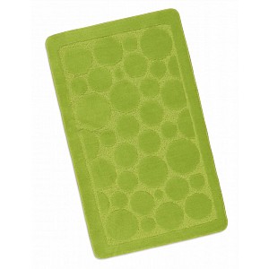 Koupelnová předložka 60x100cm světle zelená bublina
