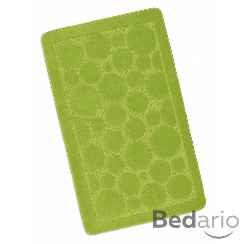 Koupelnová předložka 60x100cm světle zelená bublina