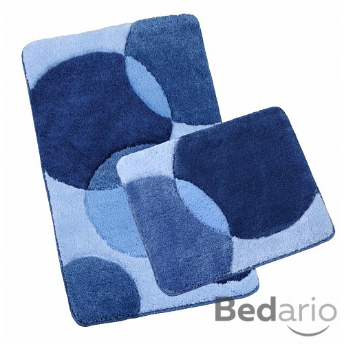 Koupelnová a WC předložka ULTRA modré bubliny