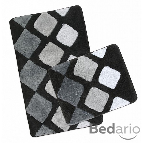 Koupelnová a WC předložka ULTRA šedé dlaždice