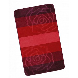 Koupelnová předložka před vanu 60x100cm červená růže