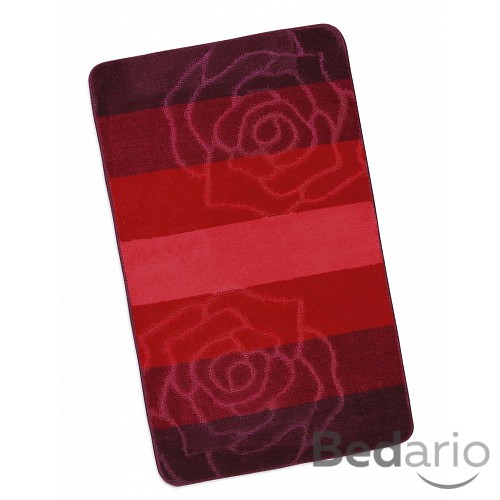 Koupelnová předložka před vanu 60x100cm červená růže