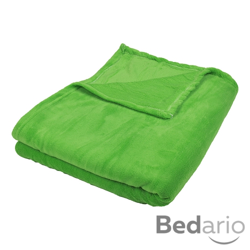 Mikroflanelová deka Premium 220x200 - Zelená