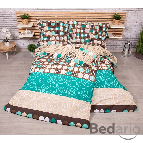 Sada povlečení na dvě lůžka 140x200+70x90 Circles