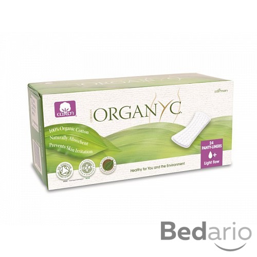 Organyc Slipové vložky Light Plus (24 ks) - 100% z biobavlny, 1+ kapička