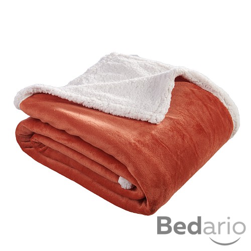 Deka beránek 150x200 - Cihlová