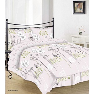 Bavlněné povlečení 140x200+70x90 Herbář růžový