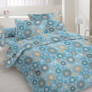 Bavlněné povlečení 140x200+70x90 Vločky