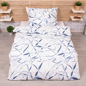 Bavlněné povlečení 140x200+70x90 Stvoly modré