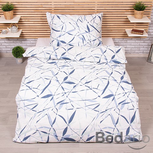 Bavlněné povlečení 140x200+70x90 Stvoly modré