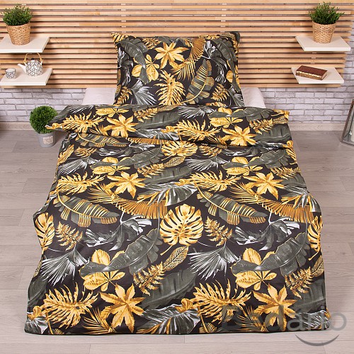 Bavlněné povlečení DELUXE 140x200+70x90 Monstera