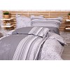 Zvýhodněná sada bavlněného povlečení na dvě lůžka 140x200+70x90 Bezkvět šedý